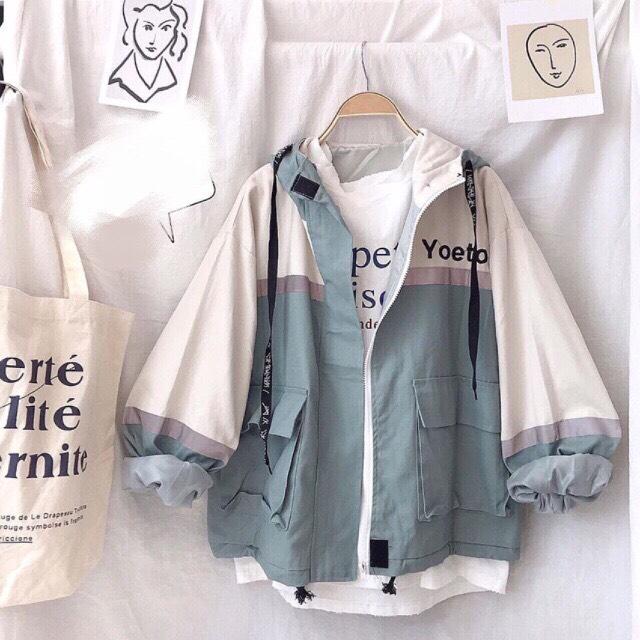 ÁO KHOÁC KAKI NỮ FORM RỘNG MẪU MỚI DỄ THƯƠNG