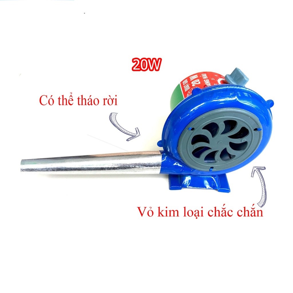 Quạt thổi bếp 20W, quạt thổi than, quạt nhóm lò, quạt bếp nướng, quạt hỏa tốc