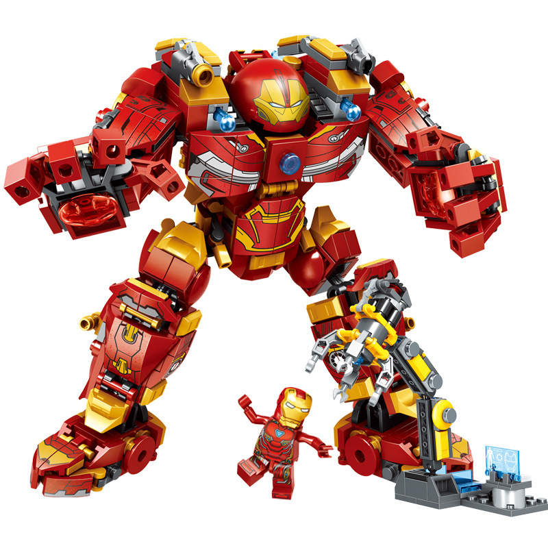 Bộ đồ chơi Non Lego lắp ráp Hulk Buster và Iron man cho bé trai Smart Brain Toys
