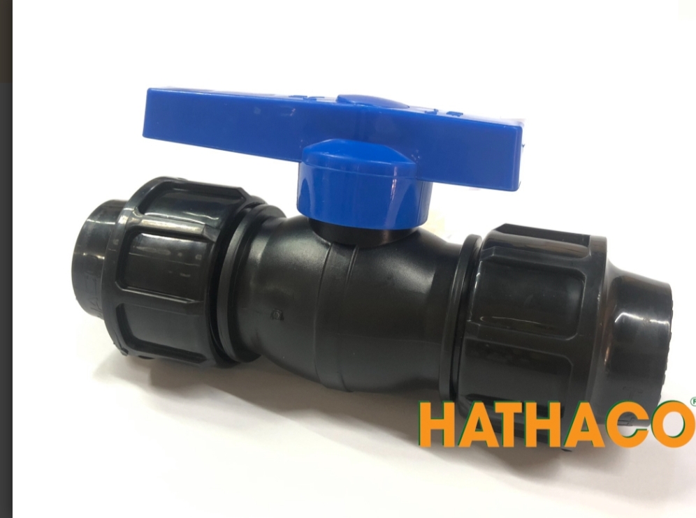 Van khóa ống nước hdpe, van rắc co hdpe
