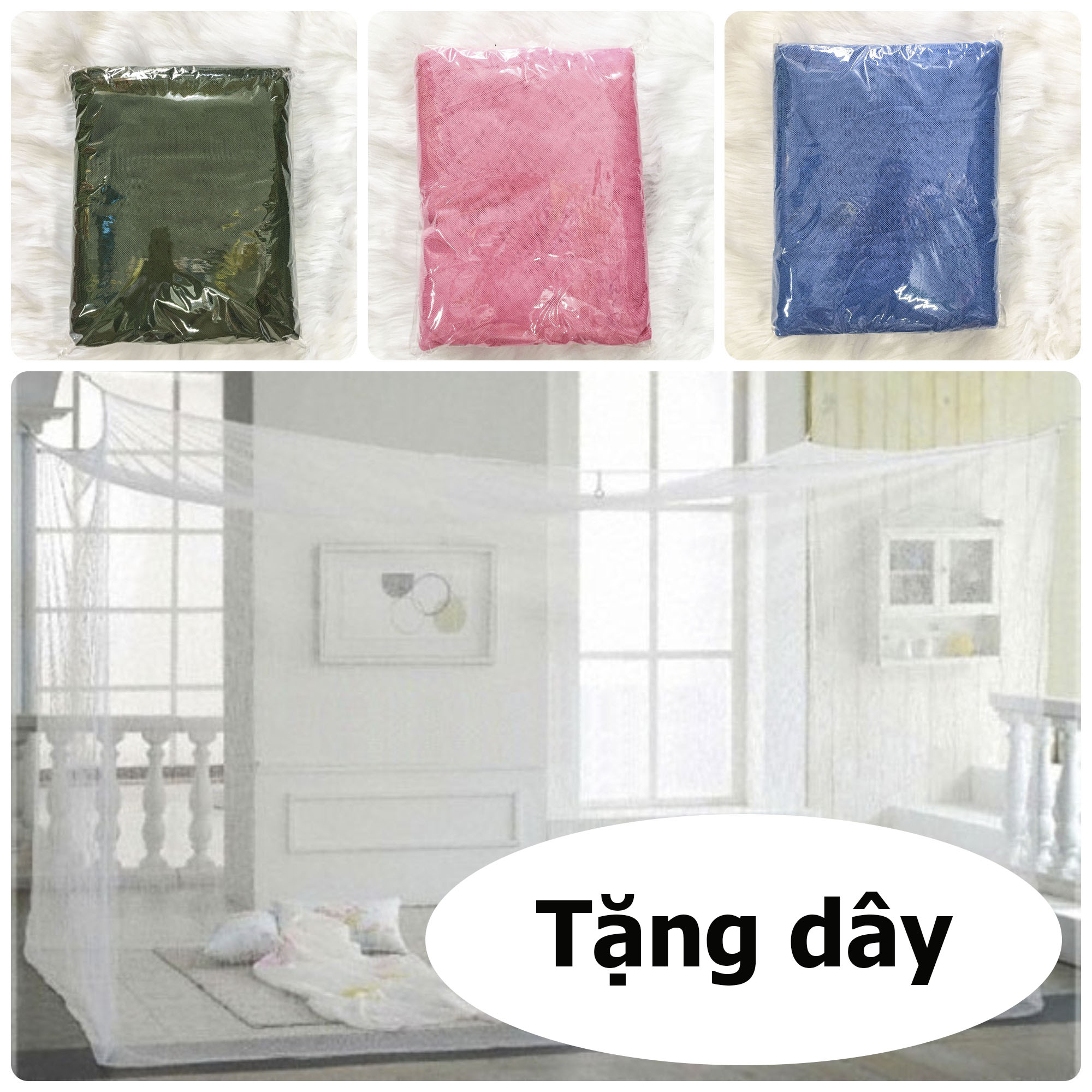 Màn ngủ chống muỗi, mùng ngủ giăng dây
