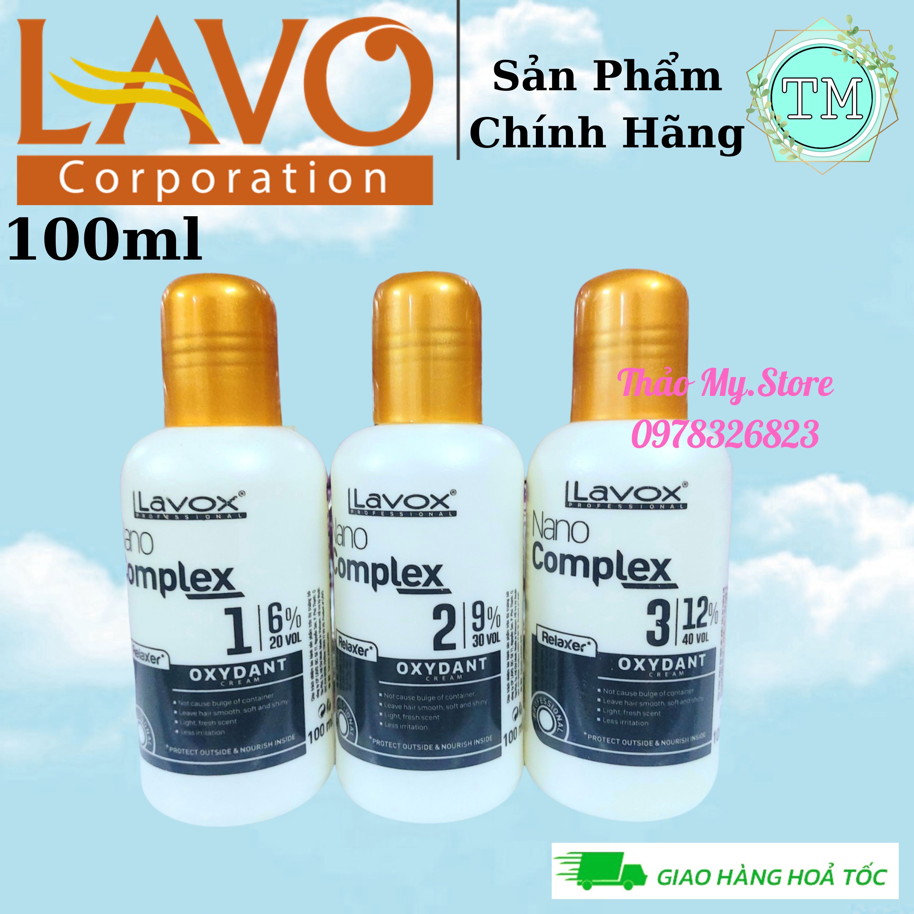 Oxy Nhí Trợ Nhuộm Siêu Dưỡng Lavox Nano Complex 100ml