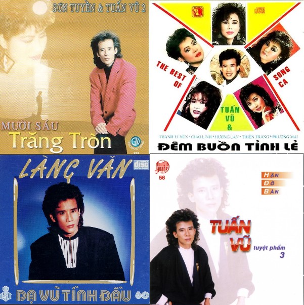 Bộ 4 đĩa cd tuấn vũ