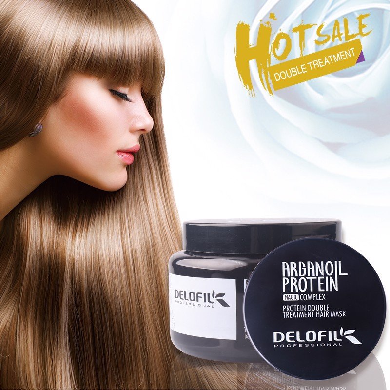 Hấp Delofil Kem Hấp Ủ Tóc Delofil Phục Hồi Cấp Ẩm Dưỡng Tóc Chuyên Sâu, Thơm Lâu Hũ 500ml ( Chính Hãng )