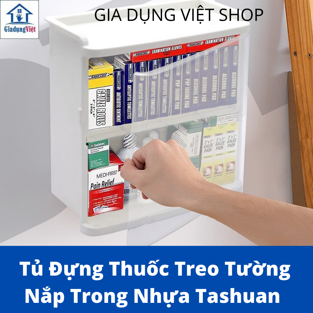 Tủ thuốc treo tường, tủ y tế gia đình Nhựa Tashuan