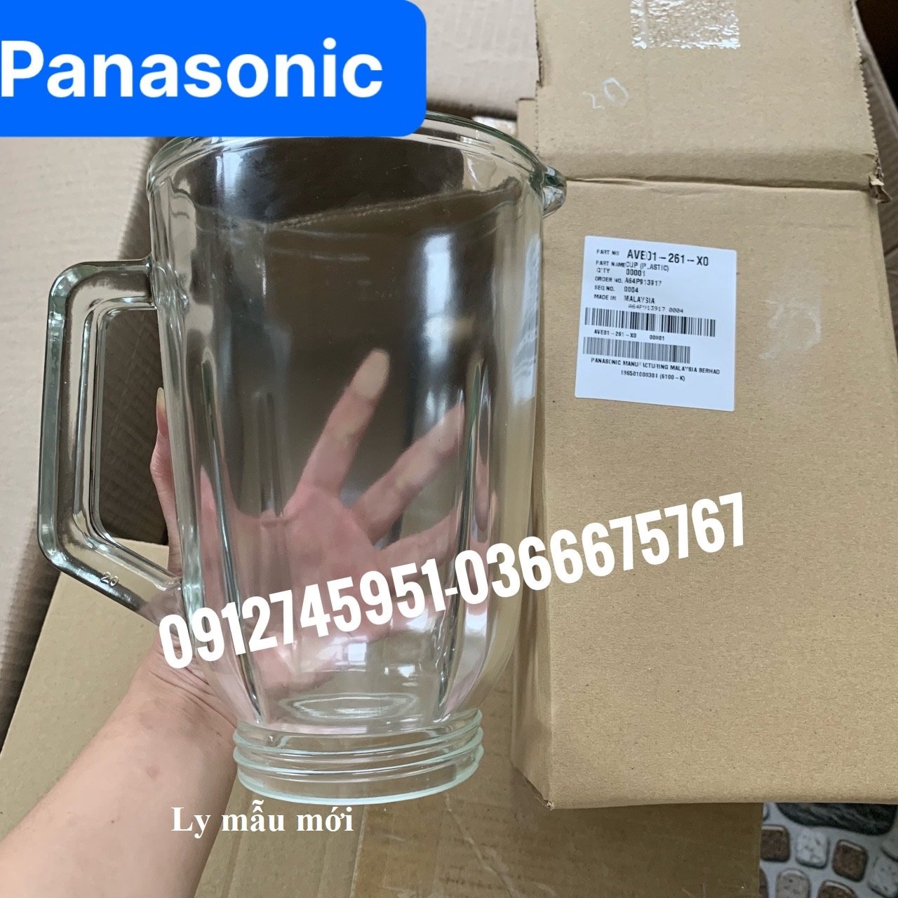 Phụ kiện cối thủy tinh, ly thủy tinh máy xay sinh tố panasonic model mx-151sg1 // mx-gx1561