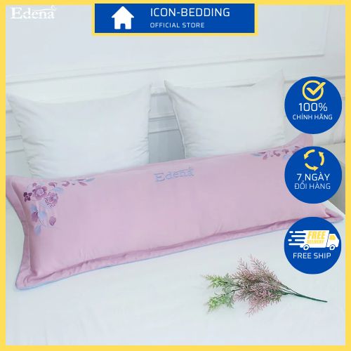 Vỏ gối đôi tencel 45x140cm edena - cao cấp, chính hãng by icon-bedding