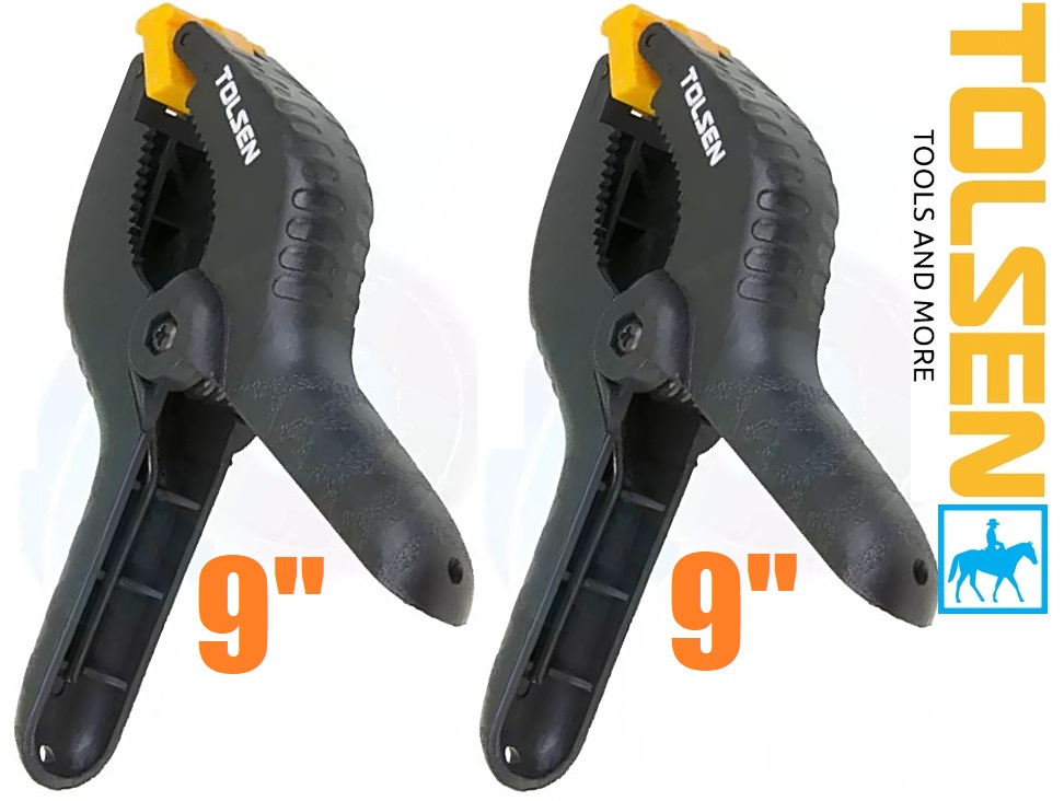 Bộ 2 kẹp gỗ nhựa nghề mộc 9inch 225mm tolsen 10200