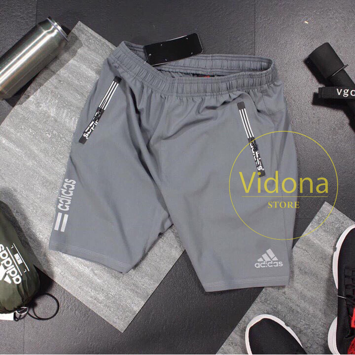 QUẦN ĐÙI NAM, QUẦN THỂ THAO TRƠN, DẬP LOGO MÃ TH- 03