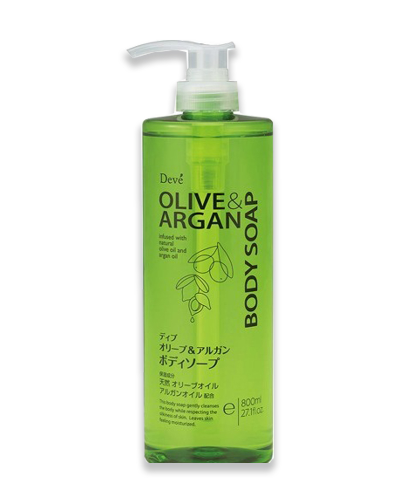 Sữa tắm deve dưỡng ẩm chiết xuất dầu olive & argan nhật bản