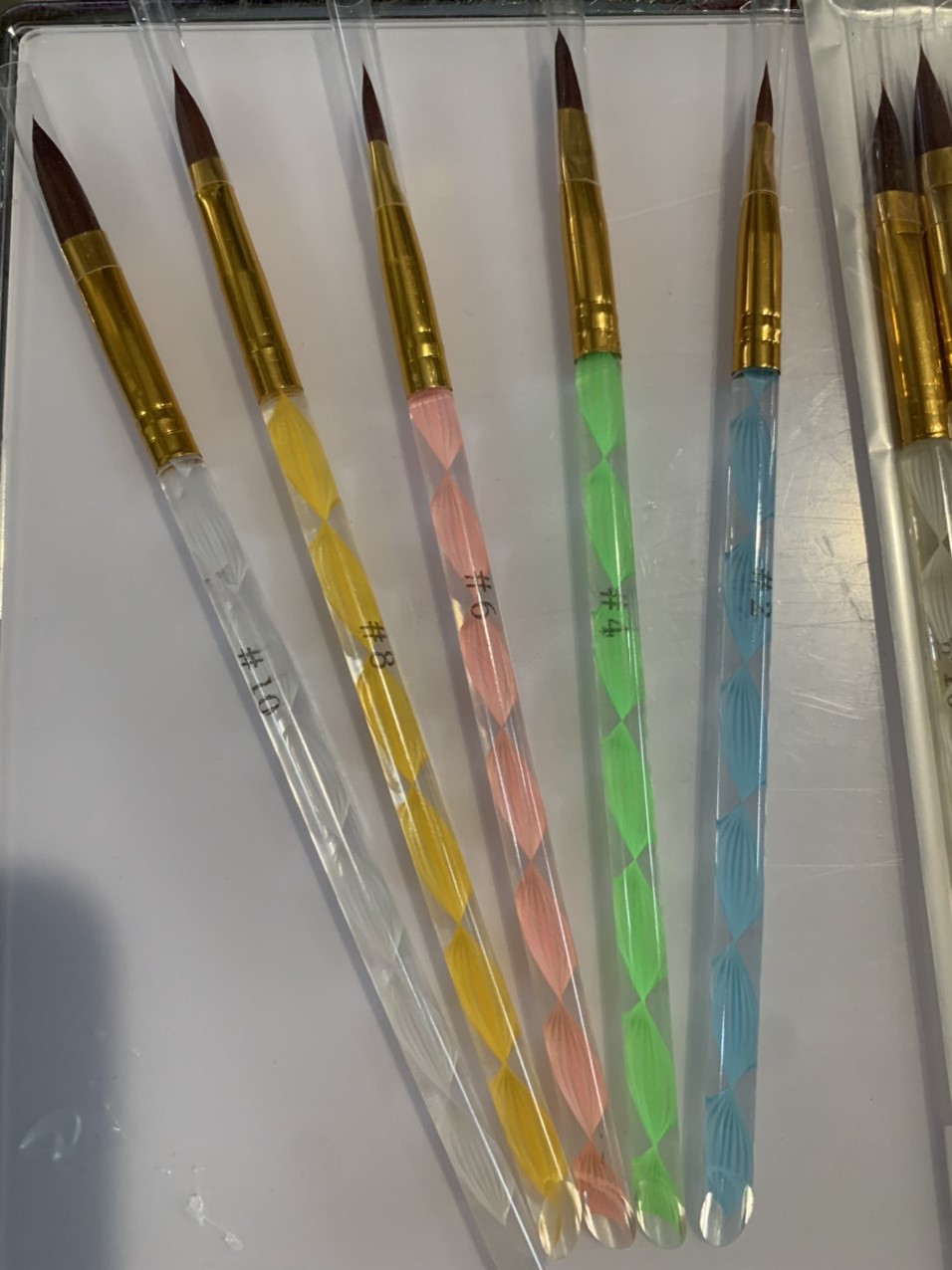 Bộ 5 cọ đắp gel - làm hoa - đắp bột móng