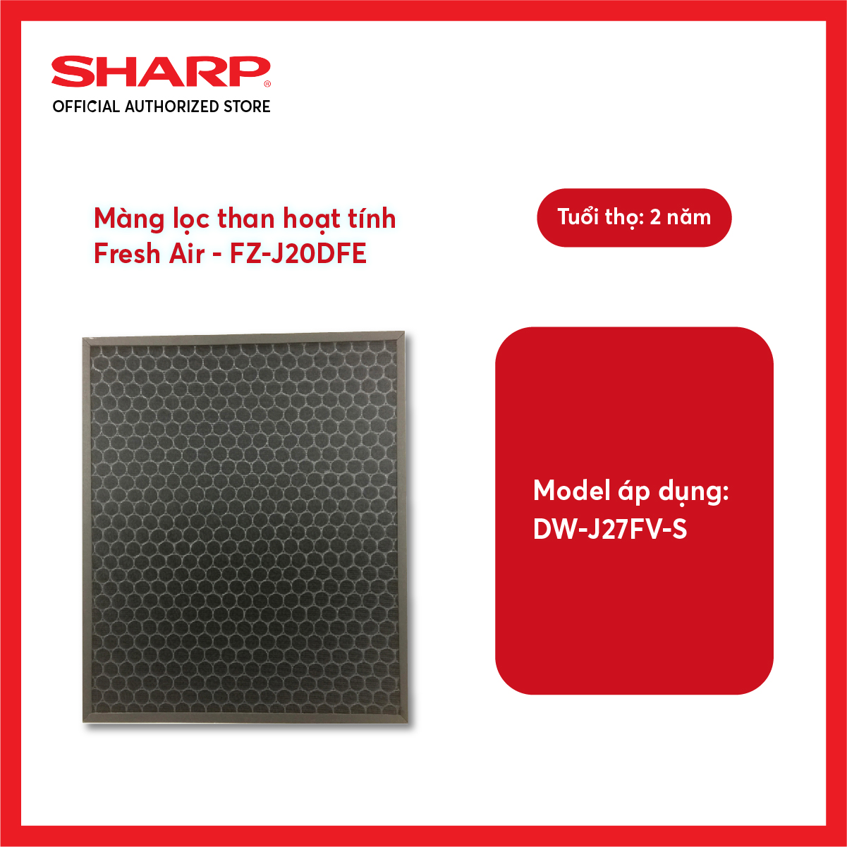 Bộ lọc khử mùi Sharp FZ-J20DFE