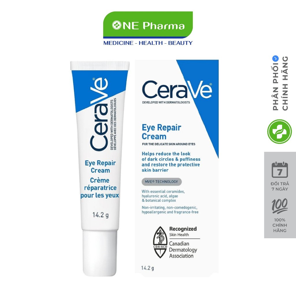Kem mặt Cerave giảm quầng thâm và bọng mắt Cerave Eye Repair Cream 14.2g