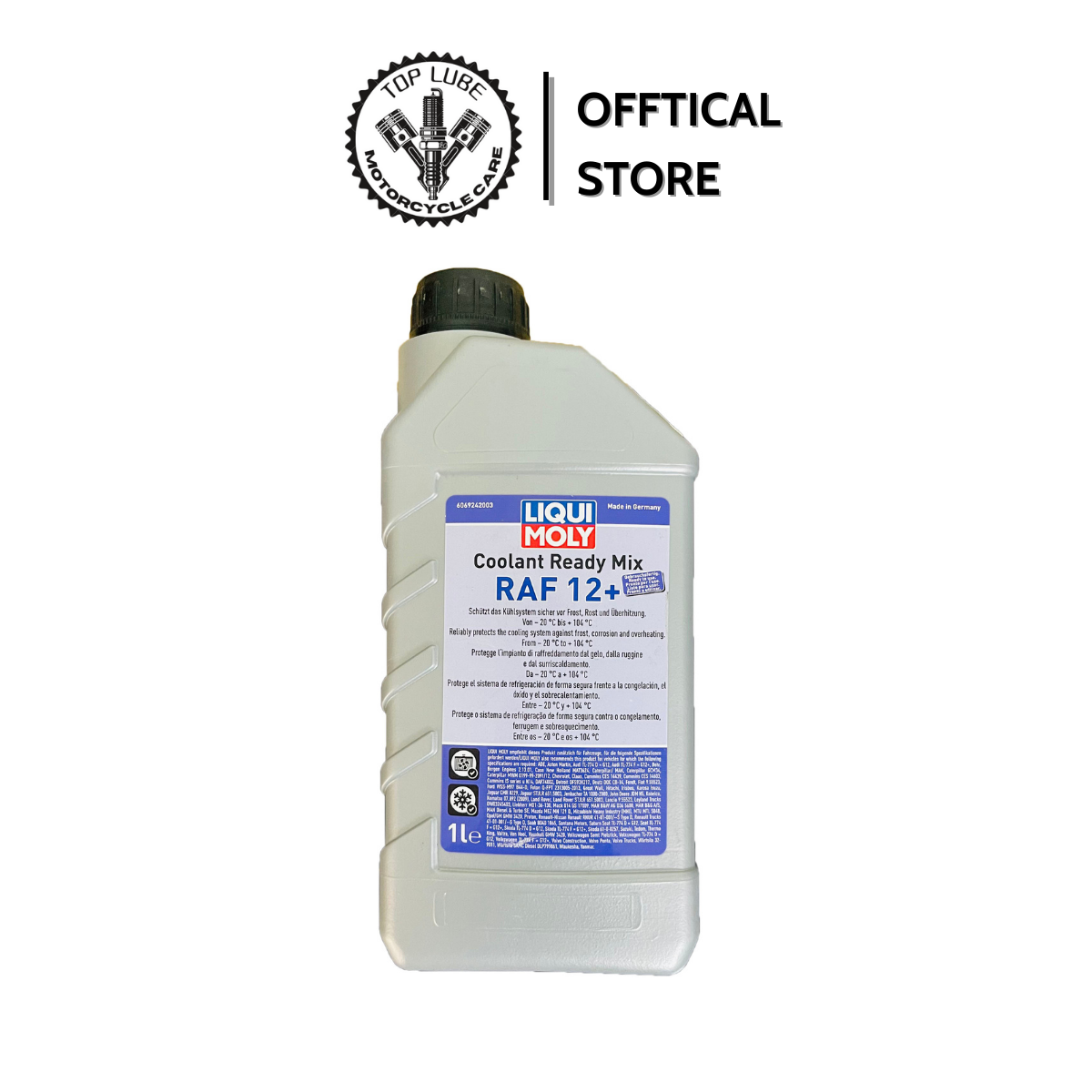 Nước Mát Xe Máy, Xe Oto Liqui Moly Coolant Ready Mix RAF 12 Plus 6924 1L - Pha Sẵn Cao Cấp Chính Hãng