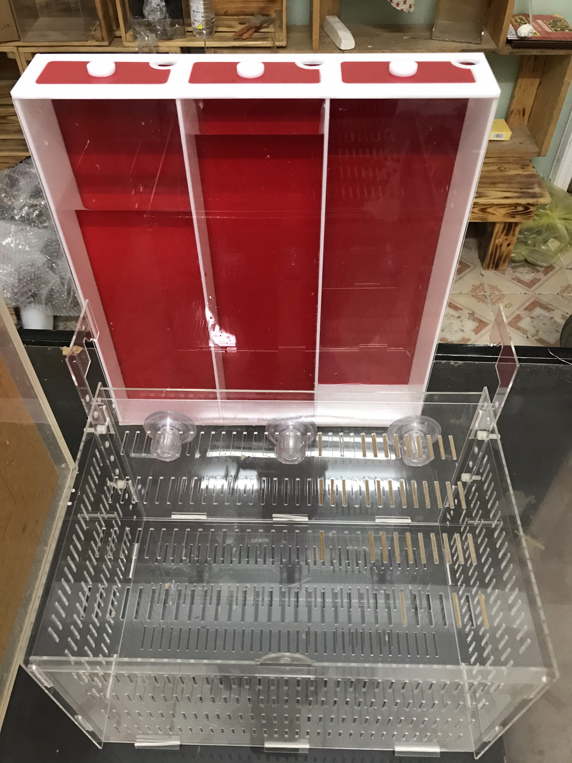 Mô tả sản phẩm bể dưỡng cá, lồng dưỡng cá kích thước 30 x 20 x 20