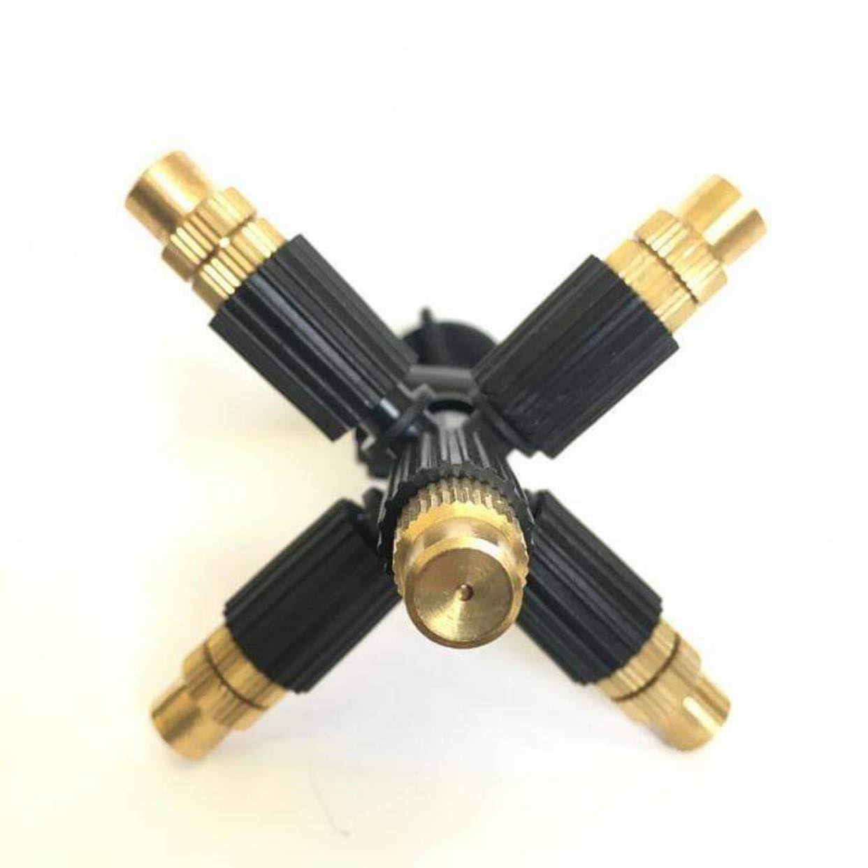 Béc Phun Sương 5 Hướng Đầu Đồng Kèm Nối Ren 21 Tưới Lan, Cây Cảnh