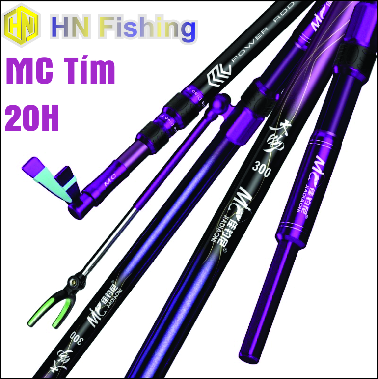 Gác cần câu cá mc tím 20h. gác mc cam 12h. gác cần săn hàng. đồ câu hoàng nam