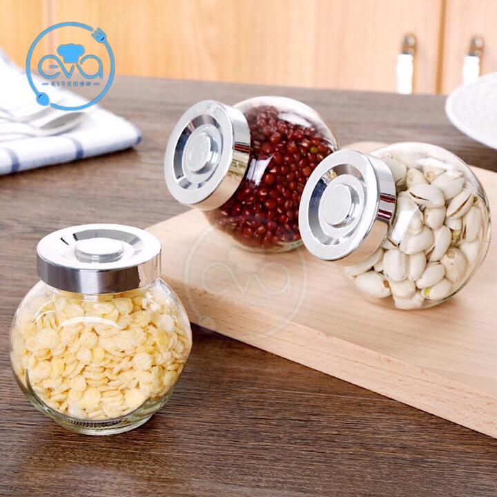 3 lọ đựng thực phẩm gia vị đáy nghiêng 180ml / set 3 hủ thuỷ tinh đựng gia vị 180ml