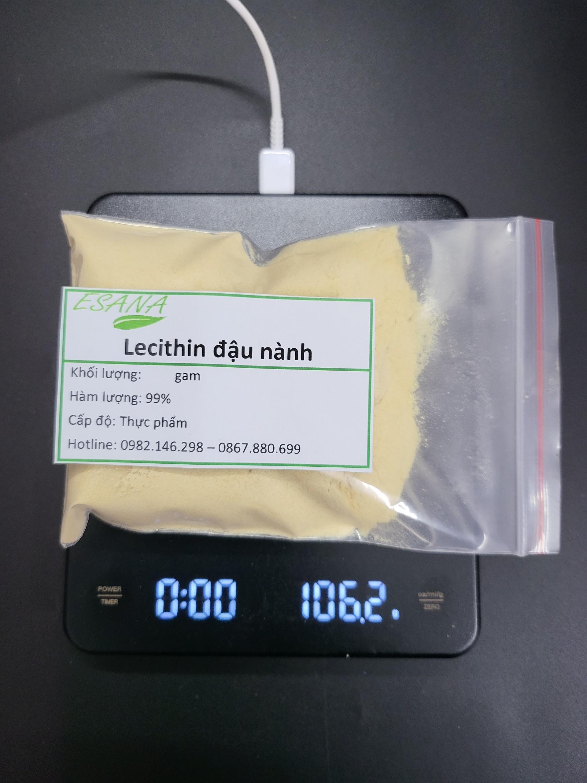 100g Bột Lecithin đậu nành thực phẩm