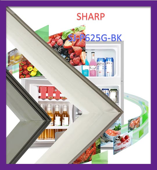 Ron cửa của tủ lành sharp model sj-p625g-bk