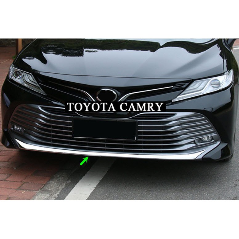 Ốp môi cản trước xe toyota camry 2019 - 2021 mạ crom cao cấp