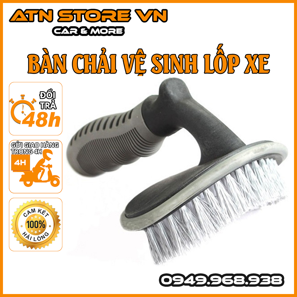 Bàn chải vệ sinh lốp xe ô tô - vệ sinh bánh xe ô tô