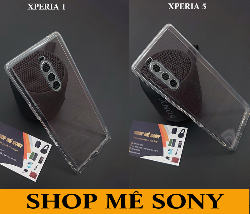 Ốp trong suốt bọc Full Camera Xperia 1 - Xperia 5 - Xperia 1 II - Xperia 5 II - Xperia 10 II