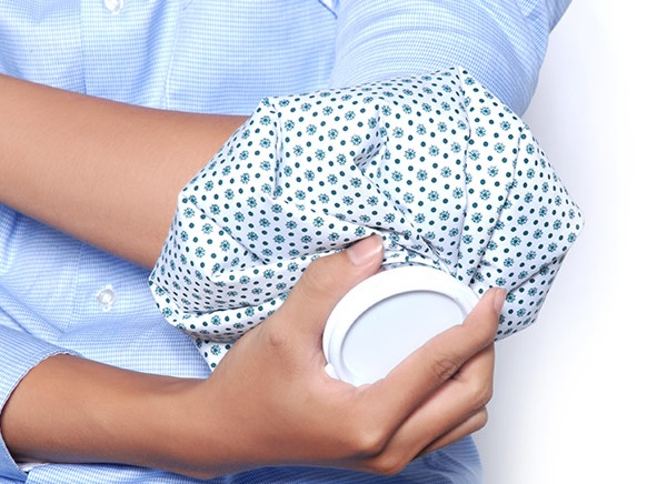 Túi chườm nóng lạnh greetmed chườm giảm đau giữ ấm
