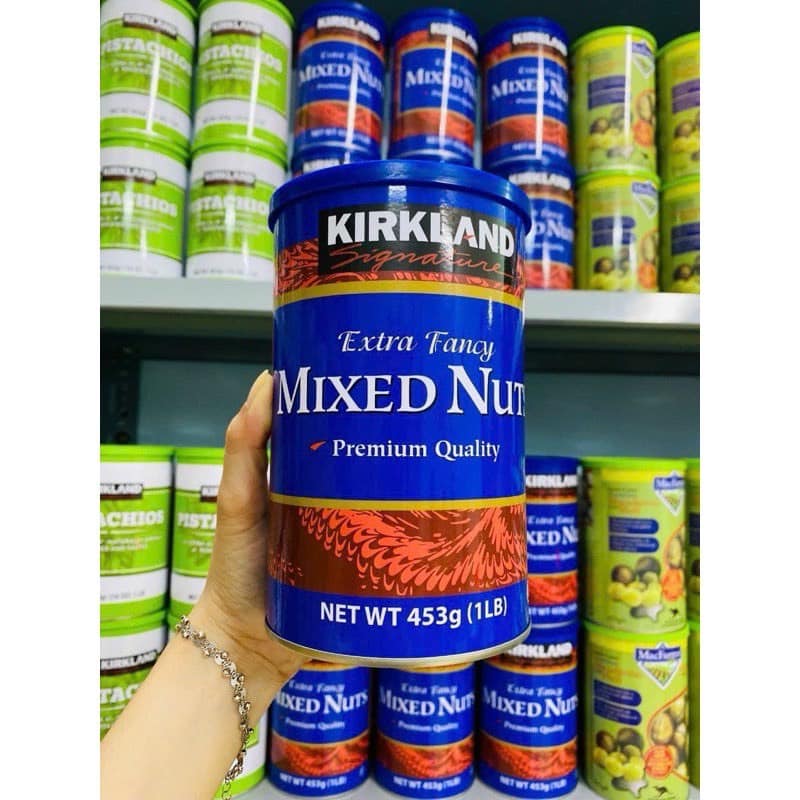 Hộp Mixed Nuts hạt dinh dưỡng cao cấp Kirkland 453g