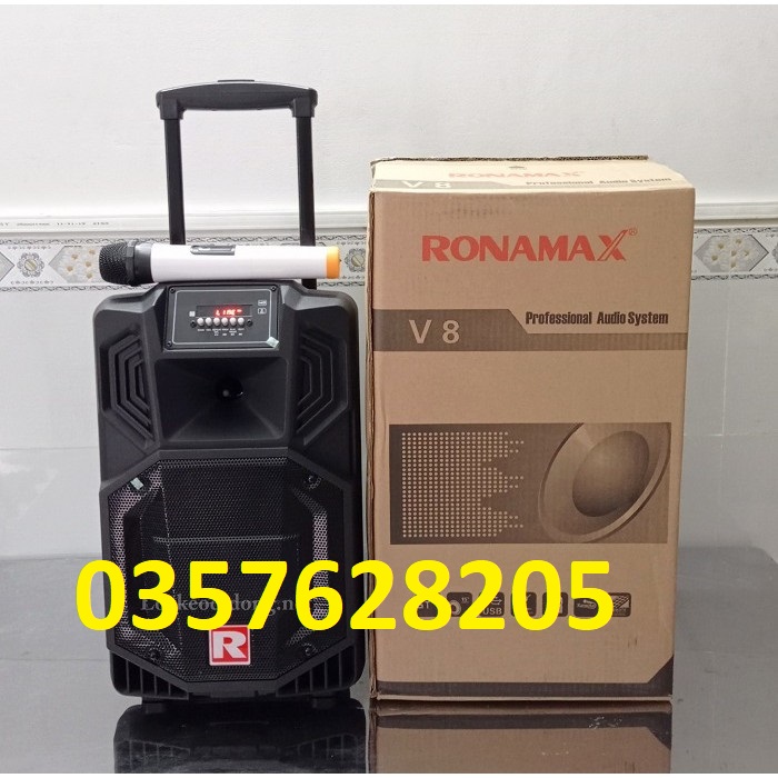 [HCM]Loa vali kẹo kéo karaoke bluetooth temeisheng ronamax v8 giá rẻ