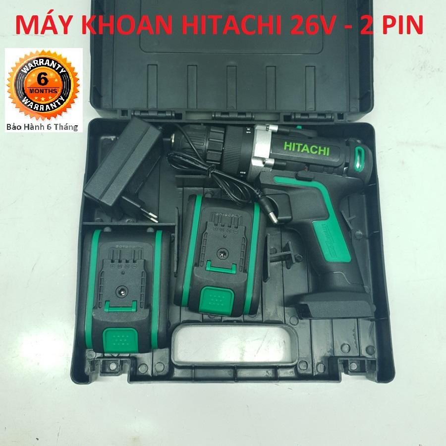 MÁY KHOAN PIN 26V HITACHI MADE IN JAPAN - 2 PIN