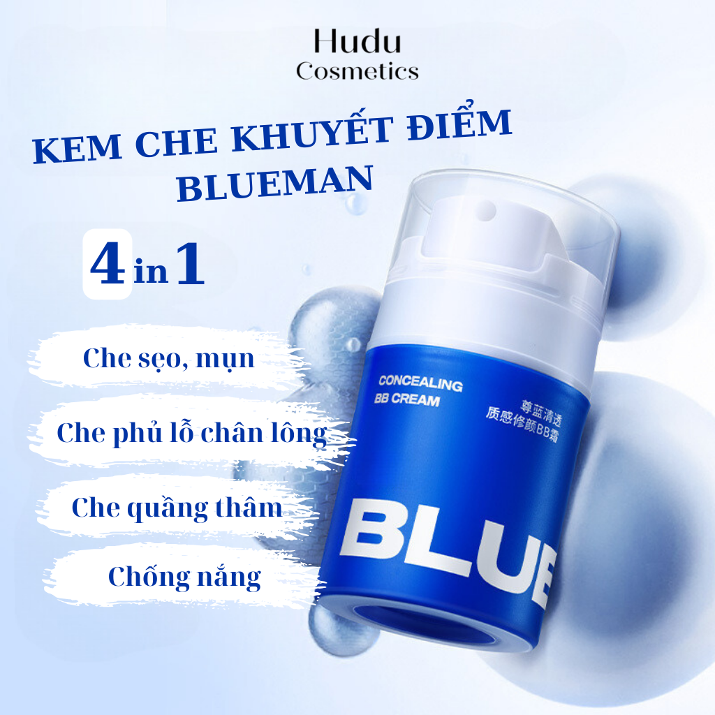 Kem Che Khuyết Điểm Nam Giới BB Cream Makeup Làm Trắng Da Che Mụn Thâm Sẹo - Kem Che Hình Xăm  - Hudu Cosmetics