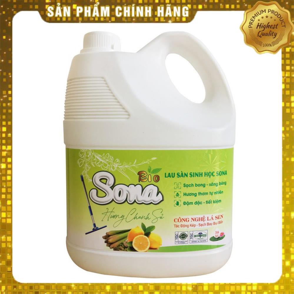 Nước lau sàn sona 3,6kg hương chanh xả