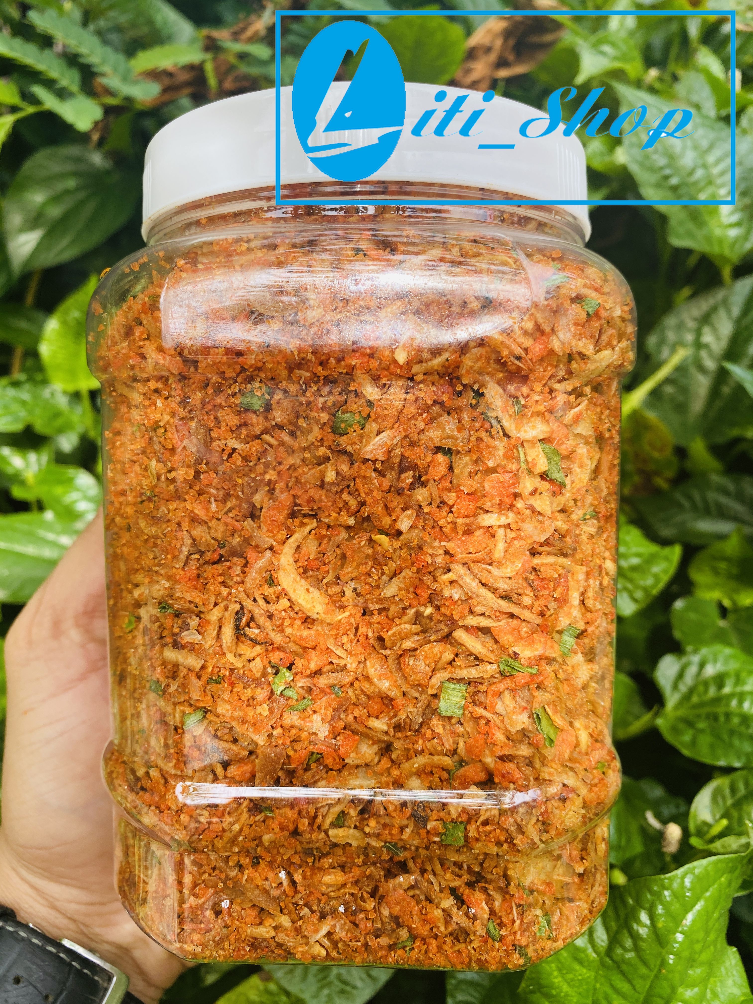 Hành phi-ruốc sấy-muối tôm 500gr