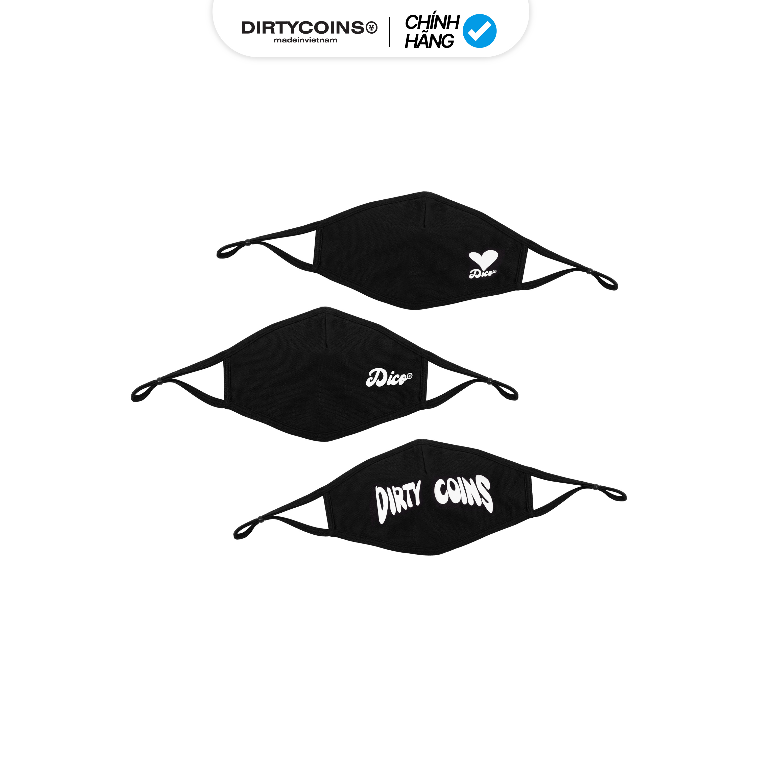 Khẩu trang dirtycoins mask - set 1 - pack of 3