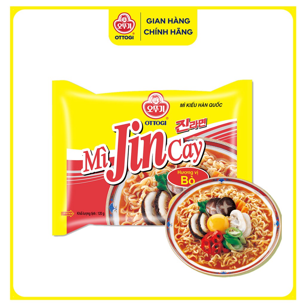 Lốc 5 gói mì jin cay ottogi