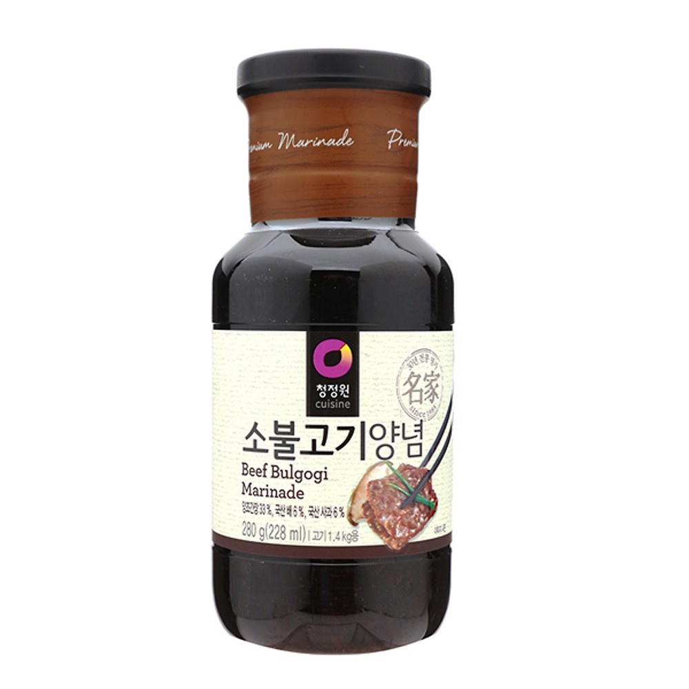 Sốt Tẩm Uớp Thịt Bò Xào 청정원 쇠고기불고기양념 Chung Jung One 500G