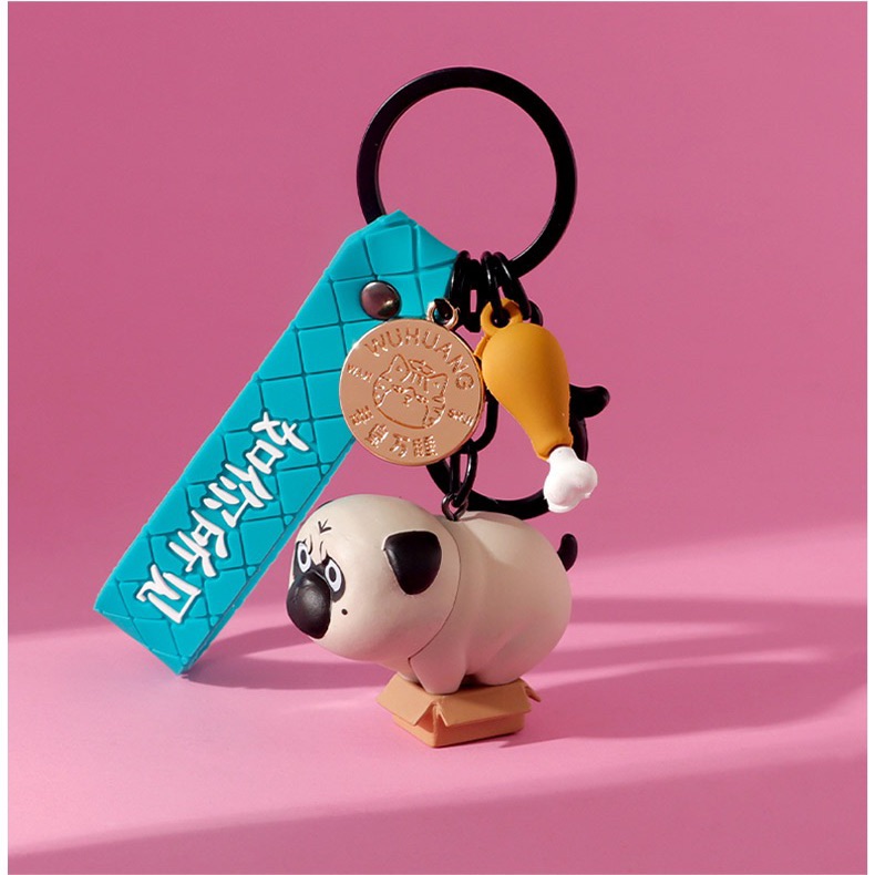 [HCM]Móc khóa cho nô tì pug mèo hoàng thượng