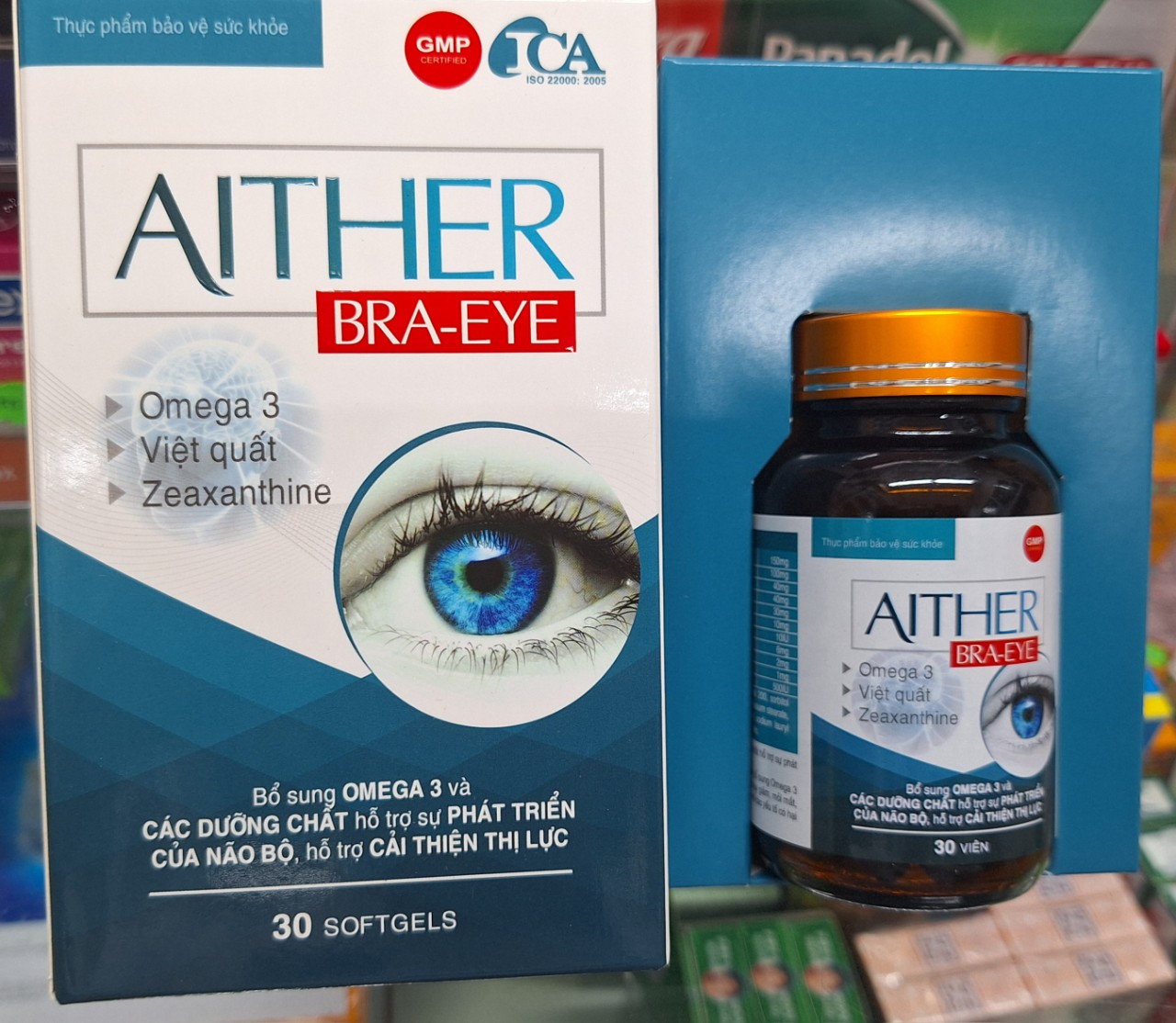 Thuốc bổ mắt và bổ não aither lọ 30 viên