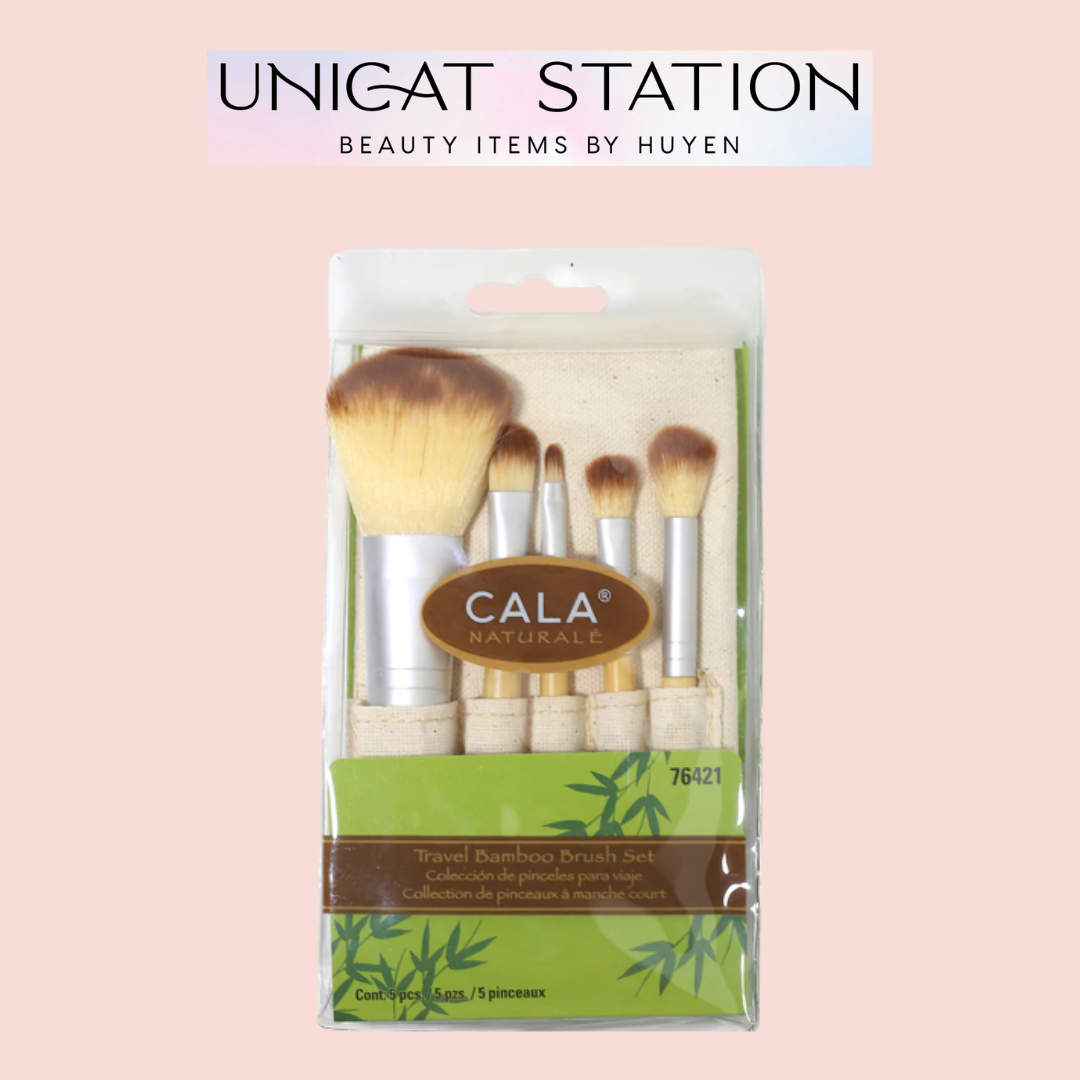 Bộ cọ 5 cây shopmissa cala 5pc travel bamboo brush set