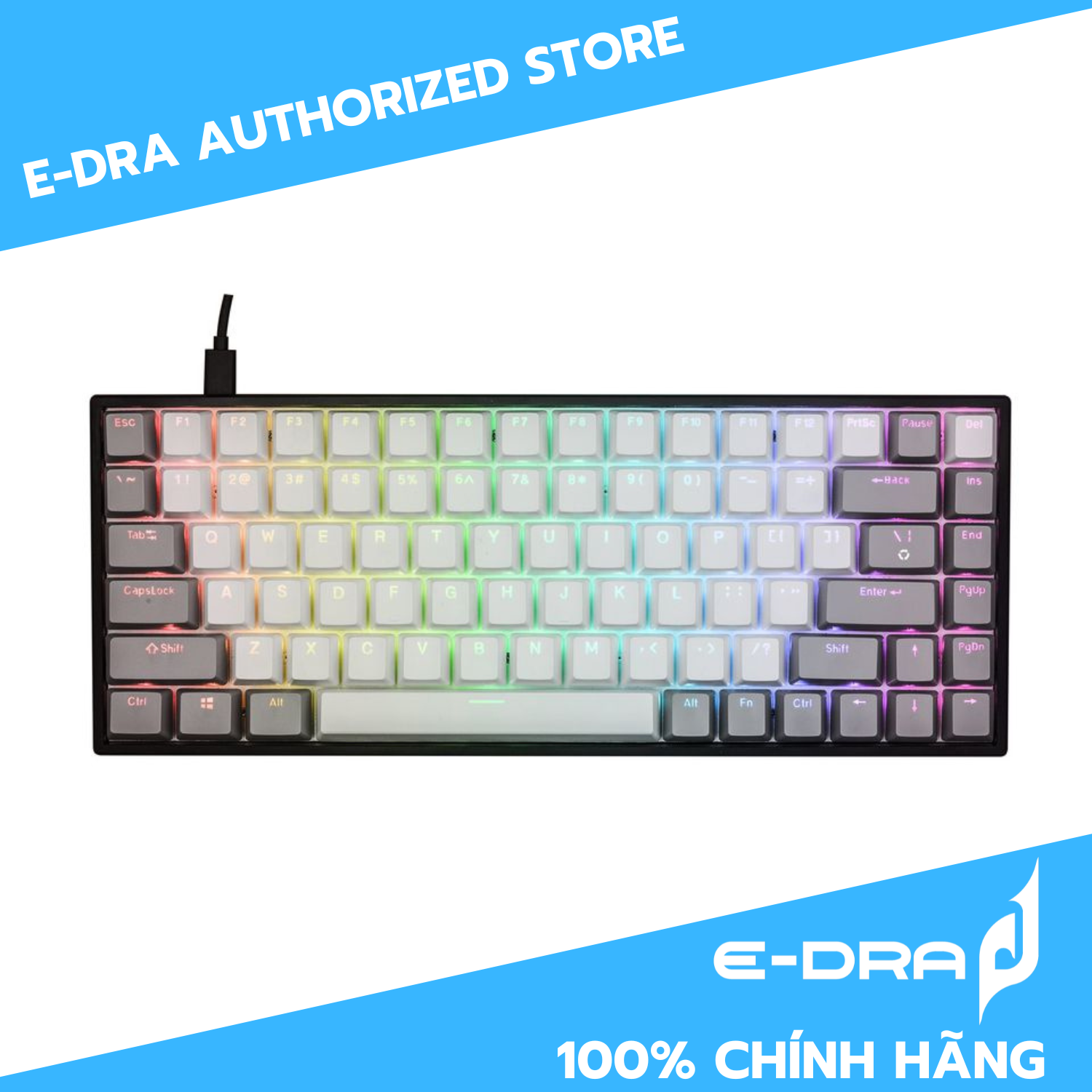 Bàn phím cơ E-Dra EK384 RGB Huano Switch - Hàng chính hãng