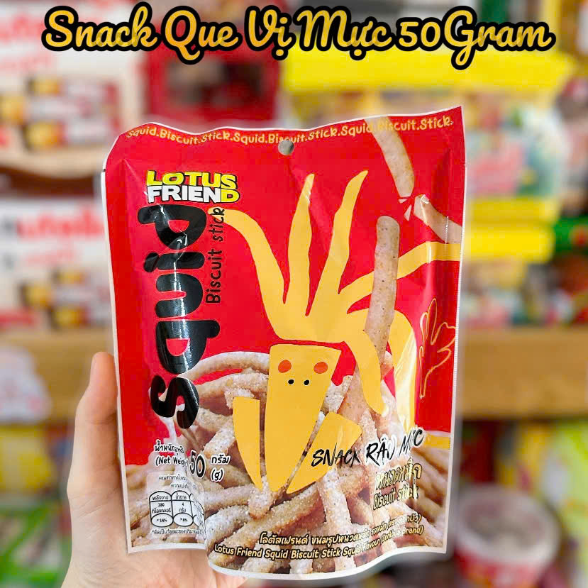 COMBO 6 GÓI Snack que ăn liền vị tôm/mực Thái Lan 50g