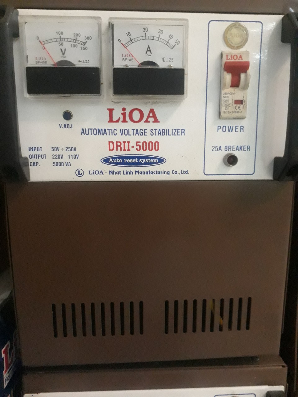LIOA 5KW 1 PHA DẢI 50-250V HÀNG TỒN KHO