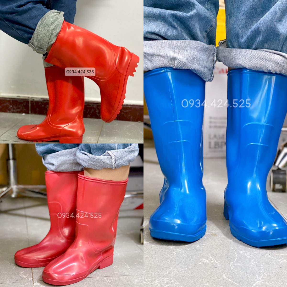 Ủng cao su, Ủng đi mưa chống nước, chống trượt, nhiều màu