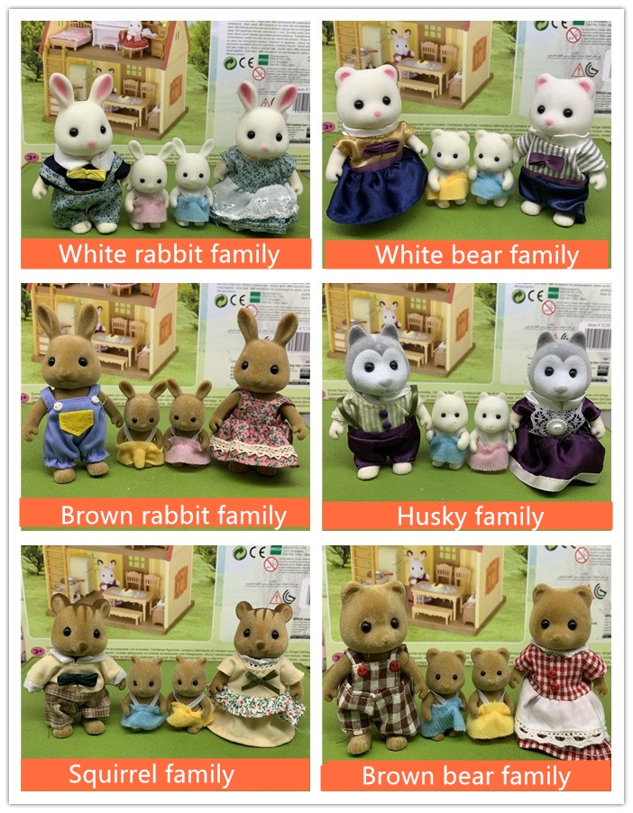 Sylvanian Dollhouse families Animal Figure Family Families furniture toys