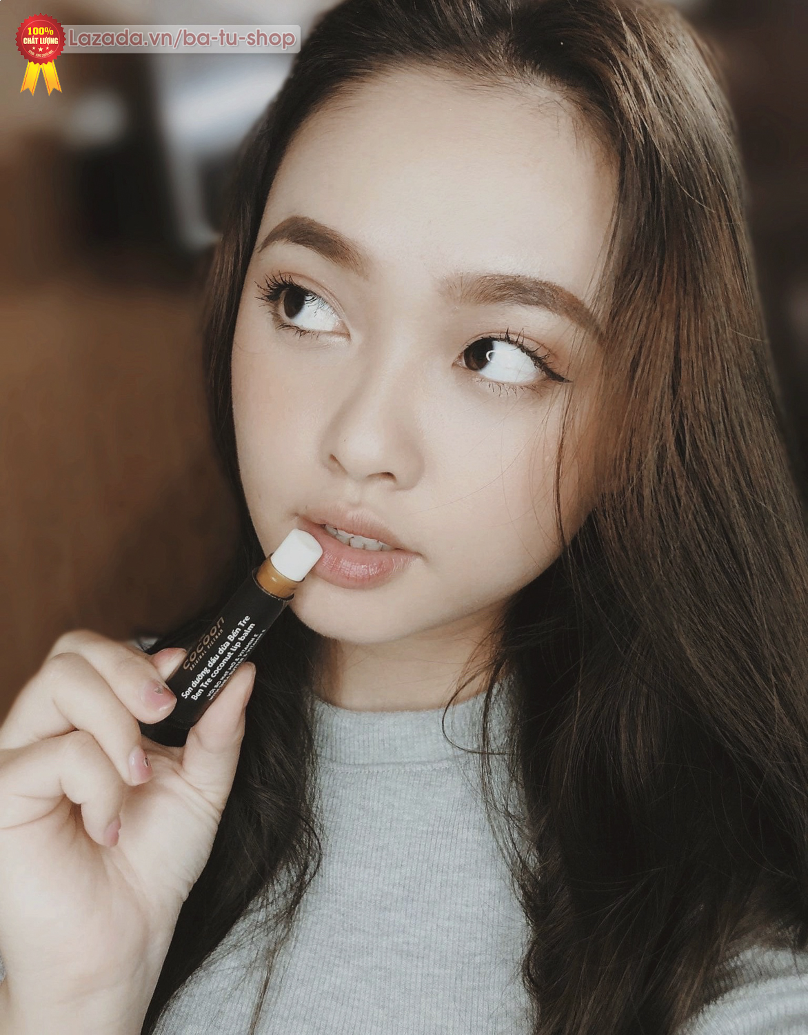 [HCM]Son Dưỡng Môi Sáp Ong Dầu Dừa Bến Tre Cocoon 5ml (phiên bản cao cấp 2021)