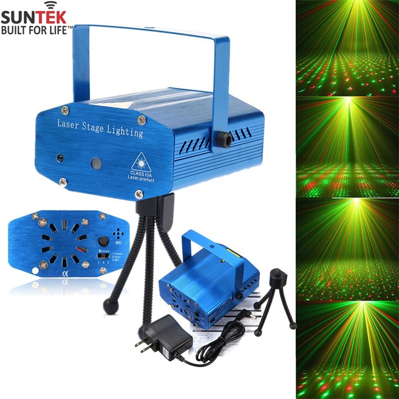 Đèn laser suntek ems-05 chiếu vũ trường mini cảm biến âm thanh