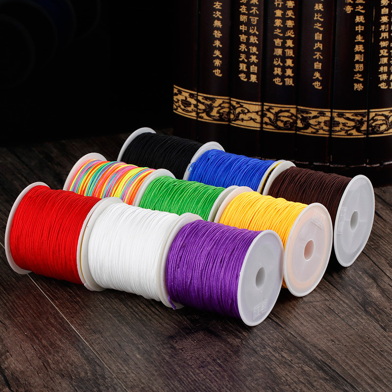 Dây dù đan vòng tay 0.8mm làm handmade trang sức thắt vòng cuộn 45m