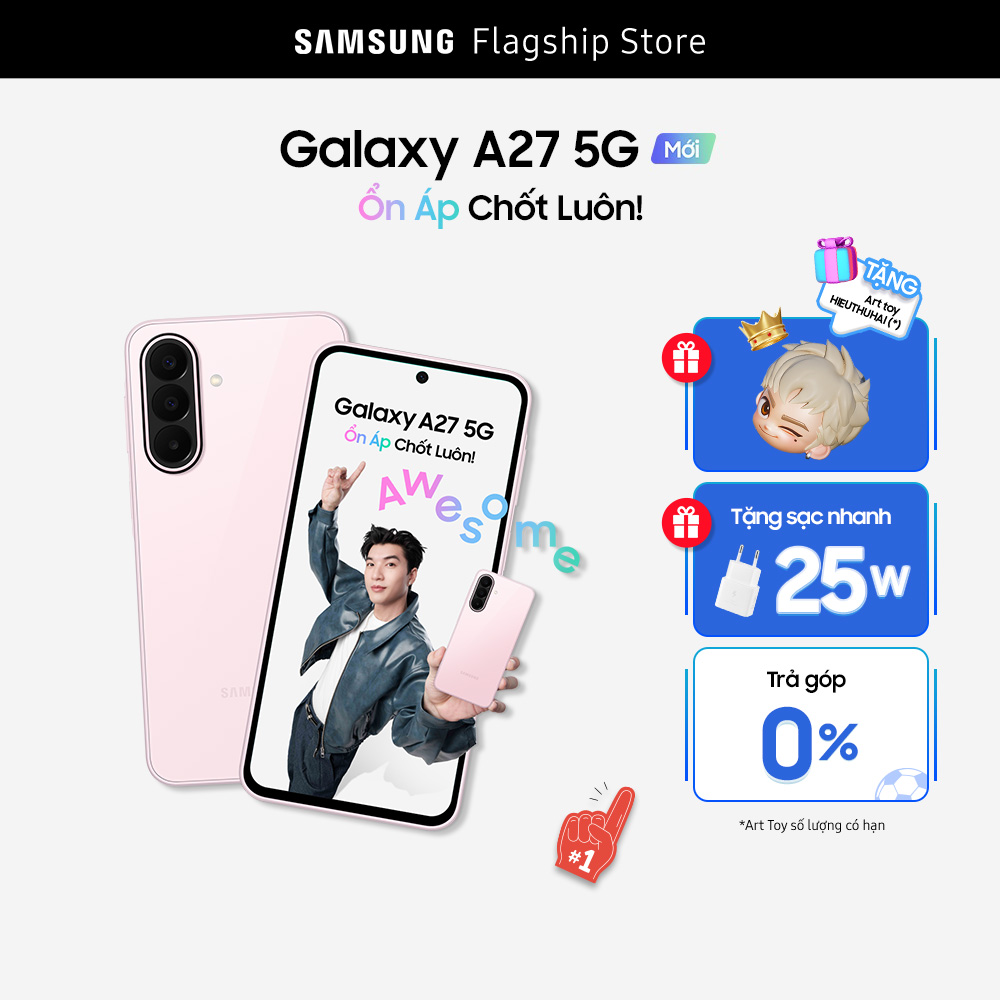[QUÀ QUẤN KÈM HÀNG] [QUÀ THAY ĐỔI THEO ĐỢT NHẬP HÀNG] Điện thoại Samsung Galaxy A27 5G (6-128GB) - Hàng chính hãng