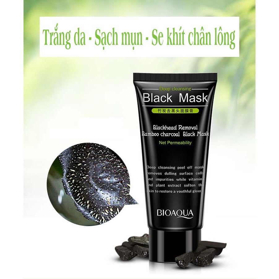 Gel Lột Mụn Than Tre 60gr Lột Sạch Mụn Cám, Mụn Đầu Đen, Thải Độc Chì, Sạch Mụn, Sáng Da (Chuẩn Nội Địa)